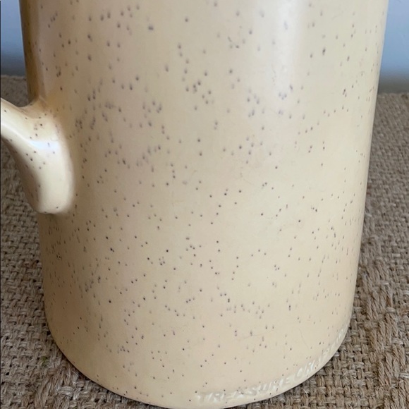 Speckled Pottery Pitcher style Vase with Handle - Picture 11 of 14